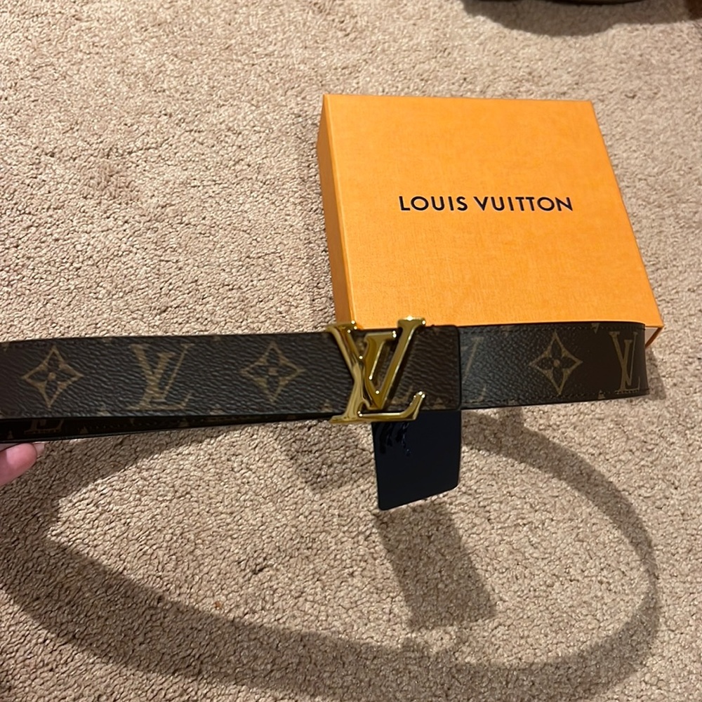 Louis Vuitton LV Initiales 30mm Reversible Belt black and brown
